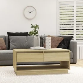 Mesa de centro madera contrachapada roble Sonoma 102,5x55x44 cm von , Couchtisch - Ref: Foro24-809506, Preis: 102,16 €, Rabat...