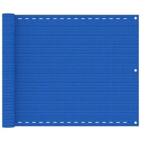 Toldo para balcón HDPE azul 75x500 cm de , Sombrillas - Ref: Foro24-310982, Precio: 19,24 €, Descuento: %