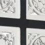 Panel de pared tallado a mano MDF negro y blanco 40x40x1,5 cm de , Recubrimiento de paredes - Ref: Foro24-321656, Precio: 18,...