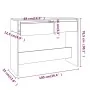 Mesa consola madera de ingeniería gris Sonoma 100x35x76,5 cm by , Side tables - Ref: Foro24-813036, Price: 58,83 €, Discount: %