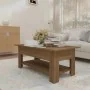 Mesa de centro madera de ingeniería marrón roble 102x55x42 cm by , Coffee table - Ref: Foro24-813076, Price: 63,46 €, Discoun...