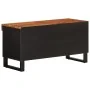 Mueble de TV madera maciza de acacia 85x33x43,5 cm de , Almacenamiento para CD y DVD - Ref: Foro24-352894, Precio: 87,50 €, D...