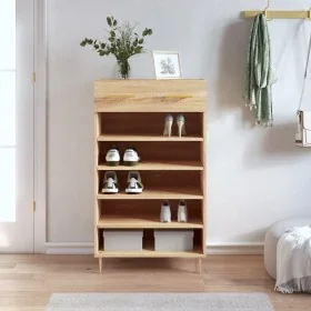 Zapatero madera de ingeniería roble Sonoma 60x35x105 cm de , Armarios y almacenamiento - Ref: Foro24-829599, Precio: 78,73 €,...