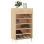 Zapatero madera de ingeniería roble Sonoma 60x35x105 cm de , Armarios y almacenamiento - Ref: Foro24-829599, Precio: 78,73 €,...