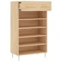 Zapatero madera de ingeniería roble Sonoma 60x35x105 cm de , Armarios y almacenamiento - Ref: Foro24-829599, Precio: 78,73 €,...