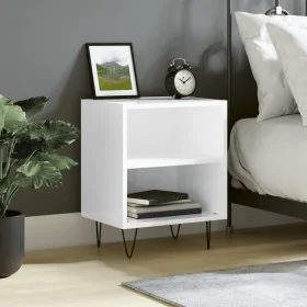 Mesita de noche madera de ingeniería blanco brillo 40x30x50 cm von , Nachttische - Ref: Foro24-826784, Preis: 35,65 €, Rabatt: %