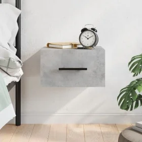 Mesita de noche de pared color gris hormigón 35x35x20 cm by , Lockers and storage cabinets - Ref: Foro24-829876, Price: 29,44...