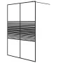 Mampara de ducha vidrio ESG transparente negro 140x195 cm von , Duschwände und Duschwände - Ref: Foro24-152149, Preis: 248,99...