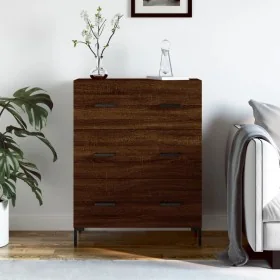 Aparador de madera de ingeniería marrón roble 69,5x34x90 cm by , Sideboards - Ref: Foro24-827859, Price: 101,52 €, Discount: %