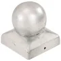 Tapas para postes 6 uds metal galvanizado globo final 71x71 mm von , Zubehör für Tore und Zäune - Ref: Foro24-145497, Preis: ...