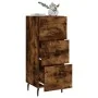 Aparador madera de ingeniería roble ahumado 34,5x34x90 cm de , Aparadores - Ref: Foro24-828625, Precio: 74,52 €, Descuento: %