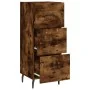 Aparador madera de ingeniería roble ahumado 34,5x34x90 cm de , Aparadores - Ref: Foro24-828625, Precio: 74,52 €, Descuento: %