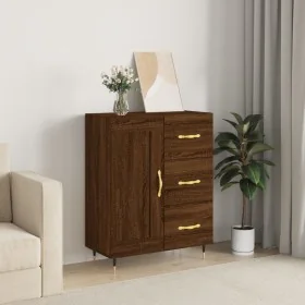 Aparador de madera de ingeniería marrón roble 69,5x34x90 cm de , Aparadores - Ref: Foro24-830243, Precio: 76,82 €, Descuento: %
