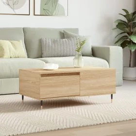Mesa de centro madera contrachapada roble Sonoma 90x50x36,5 cm de , Mesas de centro - Ref: Foro24-830799, Precio: 68,29 €, De...