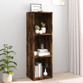 Estantería/mueble de TV madera roble ahumado 36x30x114 cm de , Librerías y estanterías - Ref: Foro24-826655, Precio: 47,34 €,...