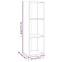 Estantería/mueble de TV madera roble ahumado 36x30x114 cm de , Librerías y estanterías - Ref: Foro24-826655, Precio: 47,34 €,...