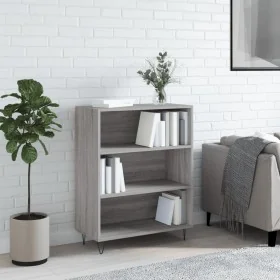 Estantería madera de ingeniería gris Sonoma 69,5x32,5x90 cm de , Librerías y estanterías - Ref: Foro24-828362, Precio: 55,47 ...