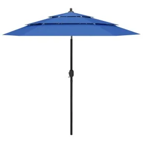 Sombrilla jardín 3 niveles palo de aluminio azul celeste 2,5 m by , Umbrellas - Ref: Foro24-313867, Price: 80,96 €, Discount: %