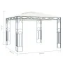 Cenador color crema 300x300 cm de , Carpas y cenadores - Ref: Foro24-48046, Precio: 286,12 €, Descuento: %