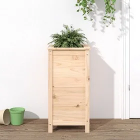 Jardinera madera maciza de pino 40x40x78 cm de , Maceteros y jardineras - Ref: Foro24-825275, Precio: 78,71 €, Descuento: %
