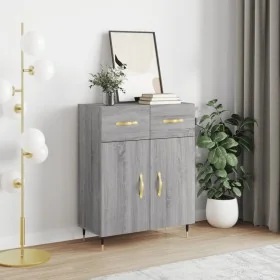 Aparador de madera de ingeniería gris Sonoma 69,5x34x90 cm by , Sideboards - Ref: Foro24-827962, Price: 85,74 €, Discount: %