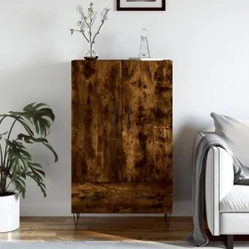 Aparador alto madera de ingeniería roble ahumado 69,5x31x115 cm de , Aparadores - Ref: Foro24-828233, Precio: 69,13 €, Descue...