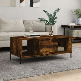 Mesa de centro madera contrachapada roble ahumado 102x50x40 cm by , Coffee table - Ref: Foro24-829313, Price: 52,59 €, Discou...