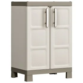 Keter Armario bajo almacenaje Excellence beige y taupe 97 cm by , Lockers and storage cabinets - Ref: Foro24-46640, Price: 11...