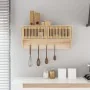 Armario pared ganchos madera contrachapada 80x24x35,5 cm de , Armarios roperos - Ref: Foro24-352132, Precio: 70,02 €, Descuen...