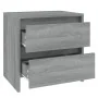 Mesita noche 2 uds madera ingeniería gris Sonoma 45x34,5x44,5cm by , Nightstands - Ref: Foro24-813041, Price: 78,88 €, Discou...