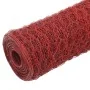 Alambrada de gallinero acero revestimiento PVC rojo 25x1,5 m de , Paneles de vallas - Ref: Foro24-143318, Precio: 58,98 €, De...