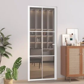 Puerta interior vidrio EGS y aluminio blanco 83x201,5 cm von , Türen für zu Hause - Ref: Foro24-350589, Preis: 215,33 €, Raba...