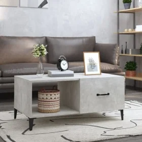 Mesa de centro madera contrachapada gris hormigón 90x50x40 cm de , Mesas de centro - Ref: Foro24-812667, Precio: 65,55 €, Des...