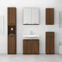 Armario baño madera contrachapada roble marrón 64,5x33,5x59 cm de , Taquillas y armarios de almacenamiento - Ref: Foro24-8170...
