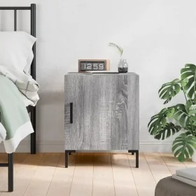 Mesita de noche madera de ingeniería gris Sonoma 40x40x50 cm by , Nightstands - Ref: Foro24-827576, Price: 34,56 €, Discount: %