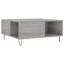 Mesa de centro madera contrachapada gris Sonoma 80x80x36,5 cm by , Coffee table - Ref: Foro24-830786, Price: 59,68 €, Discoun...