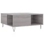 Mesa de centro madera contrachapada gris Sonoma 80x80x36,5 cm by , Coffee table - Ref: Foro24-830786, Price: 59,68 €, Discoun...