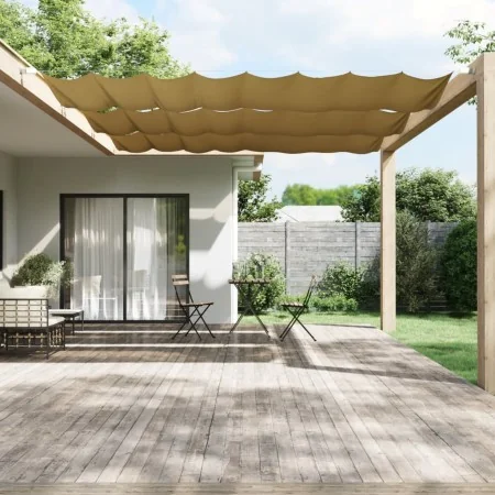 Toldo vertical beige 140x1000 cm tela oxford de , Sombrillas - Ref: Foro24-148267, Precio: 46,49 €, Descuento: %