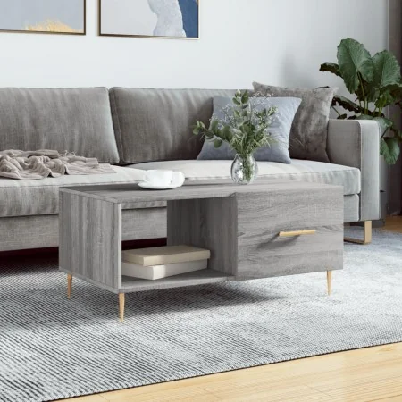 Mesa de centro madera contrachapada gris Sonoma 90x50x40 cm de , Mesas de centro - Ref: Foro24-829202, Precio: 61,86 €, Descu...