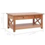 Mesa de centro de madera maciza de caoba 100x55x46 cm de , Mesas de centro - Ref: Foro24-283838, Precio: 222,87 €, Descuento: %