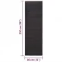 Alfombra de sisal natural negro 80x250 cm de , Alfombras - Ref: Foro24-136325, Precio: 104,80 €, Descuento: %