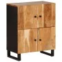 Aparador con 4 puertas madera maciza de acacia 60x33x75 cm de , Aparadores - Ref: Foro24-352918, Precio: 142,65 €, Descuento: %