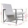 Sillón con patas cromadas cuero sintético blanco de , Sillones - Ref: Foro24-241007, Precio: 120,73 €, Descuento: %