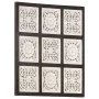 Panel de pared tallado a mano MDF marrón y blanco 60x60x1,5 cm von , Wandverkleidung - Ref: Foro24-321654, Preis: 37,97 €, Ra...