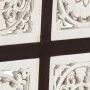 Panel de pared tallado a mano MDF marrón y blanco 60x60x1,5 cm von , Wandverkleidung - Ref: Foro24-321654, Preis: 37,97 €, Ra...