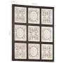 Panel de pared tallado a mano MDF marrón y blanco 60x60x1,5 cm von , Wandverkleidung - Ref: Foro24-321654, Preis: 37,97 €, Ra...