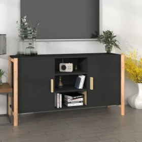 Aparador de madera contrachapada negro 107x38x60 cm by , Sideboards - Ref: Foro24-345679, Price: 106,93 €, Discount: %