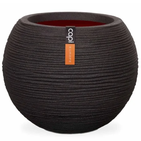 Capi Jarrón Nature Rib redondo negro 40x32 cm KBLR270 de , Maceteros y jardineras - Ref: Foro24-424217, Precio: 66,90 €, Desc...
