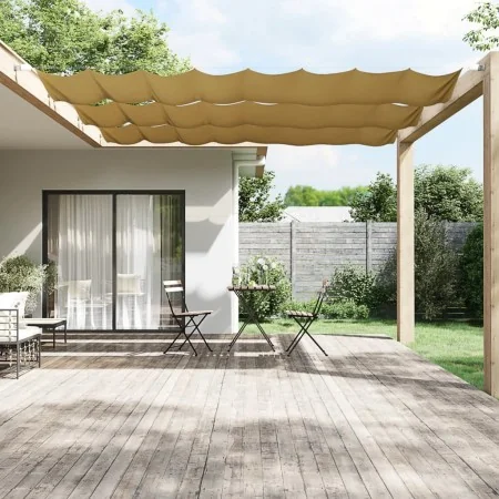 Toldo vertical beige 60x420 cm tela oxford de , Sombrillas - Ref: Foro24-148250, Precio: 24,31 €, Descuento: %
