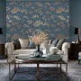 DUTCH WALLCOVERINGS Papel de pared pino dorado y azul de , Papel pintado - Ref: Foro24-437401, Precio: 39,64 €, Descuento: %
